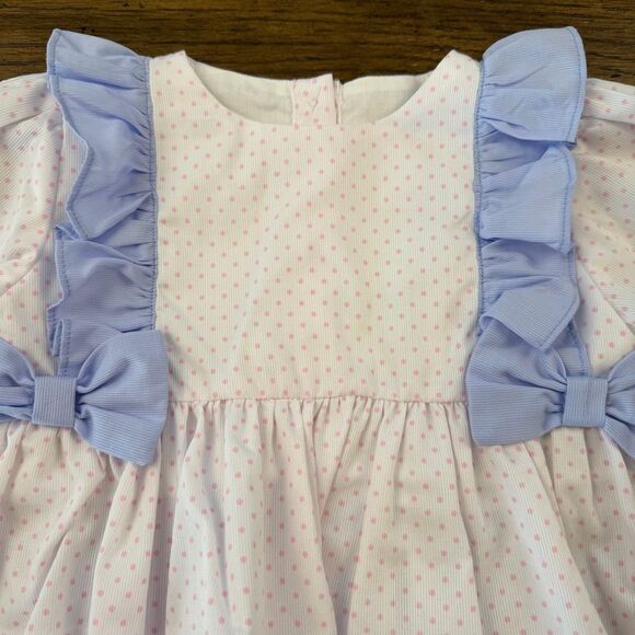 Eliza James Baby Girl Pink Periwinkle matching Set - Picture 4 of 4